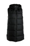 Women Hooded Sleeveless Vest Jumper in Black - 4