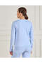 Women Blue Printed Basic Sweatshirt - 3