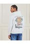 Men Ivory Bonded Hooded Sweatshirt - 3