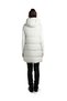 Women Hooded Sleeveless Vest Jumper in Cream - 5