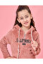 Girls Rust Embroidered Hooded Sweatshirt - 4