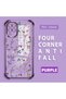 Samsung Galaxy A12/M12 Compatible Transparent Silicone Flutter Protective Case Flower Patterns