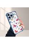 iPhone 15 Pro Compatible Transparent Silicone Flutter Protective Case Butterfly Patterns
