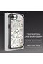 iPhone 16E Compatible Transparent Silicone Flutter Protective Case Flower Patterns - 3