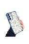 Samsung Galaxy A56 Compatible Transparent Silicone Flutter Protective Case Flower Patterns - 2