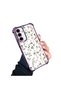 Samsung Galaxy A56 Compatible Transparent Silicone Flutter Protective Case Flower Patterns - 2