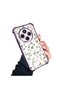 Xiaomi Redmi 14C Compatible Transparent Silicone Flutter Protective Case Flower Patterns - 2