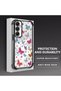 Samsung Galaxy A05S Compatible Transparent Silicone Flutter Protective Case Butterfly Patterns - 4