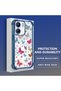 Xiaomi Poco C65 Compatible Transparent Silicone Flutter Protective Case Butterfly Patterns - 4