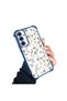 Samsung Galaxy A25 Compatible Transparent Silicone Flutter Protective Case Flower Patterns - 2