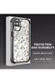 Samsung Galaxy A12/M12 Compatible Transparent Silicone Flutter Protective Case Flower Patterns - 3