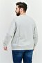 Men Crew Neck Long Sleeve Graphic Sweatshirt, Grey - 3
