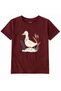 Cotton Fabric Children's T-Shirt – Natural Duck Design T-Shirt