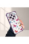 Xiaomi Redmi 14C Compatible Transparent Silicone Flutter Protective Case Butterfly Patterns
