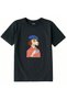 Cotton Fabric Children's T-Shirt – Dog Drinking Coffee in Beret Printed