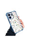 Infinix Hot 50I Compatible Transparent Silicone Flutter Protective Case Flower Patterns - 2