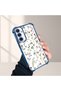 Samsung Galaxy A25 Compatible Transparent Silicone Flutter Protective Case Flower Patterns - 4