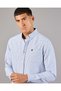 Men Blue Oxford Checkered Shirt - 4