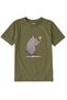 Cotton Fabric Children's T-Shirt – Bicycle Elephant and Cake Printed T-Shirt