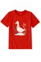 Cotton Fabric Children's T-Shirt – Natural Duck Design T-Shirt