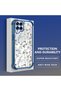 Samsung Galaxy M33 Compatible Transparent Silicone Flutter Protective Case Flower Patterns - 3