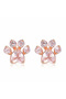 1 Pair 1 Pair Pink Crystal Cat Claws Earrings Rhinestone Plated Shine Diamond Earrings Jewelry for L - 8