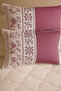 Veronika 2-Pack Purple Patterned Cotton Fabric Zippered Pillowcase - 2