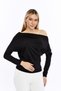 Women's Asymmetrical Shoulder Detail Blouse - 3