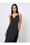 Black Lace Detail Maxi Slipdress - 2