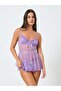 Floral Lace Ruffled Babydoll with Brief