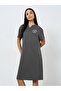 Lazy Days Notch Neck Drop Shoulder Sleeve Sleep T-Shirt Dress - 2