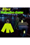 Fluorescent green Reflective Key Chain Glow-in Reflective Creative Ornaments Travel Backpack Decorat - 8