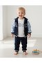 Baby Boy 3 Pieces, Hooded Jacket, Seasonal 1-2-3 Years Old Stylish Bottom-Top Set - 2