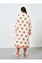 Women Strawberry Graphic Printed Button Front Robe - 4