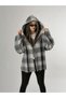 Zipper Detailed Hooded Women's Sweat Coc2646 - 4