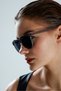 Looklight Club Master London Oval Rimmed Smoked Sunglasses - 4