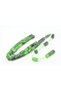 Halil Usta Signature Cut Model Wrist-Length Green Black Crimped Amber Prayer Beads - 2