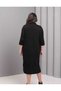 Bat Sleeve Plus Size Rhinestone Dress - 6