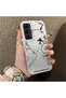 Samsung Galaxy A55 Compatible Silicone Edge Hard Back Anti-Fall Case Airplane Patterns - 4