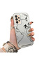 Samsung Galaxy A33 5g Compatible Silicone Edge Hard Back Anti-Fall Case Airplane Patterns
