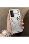 Samsung Galaxy A25 Compatible Silicone Edge Hard Back Anti-Fall Case Airplane Patterns - 4