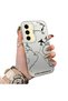 Samsung Galaxy S24 Fe Compatible Silicone Edge Hard Back Anti-Fall Case Airplane Patterns
