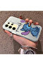 Samsung Galaxy S24 Ultra Compatible Stitch Couple Pattern Case Silicone Edge Hard Back Anti Fall - 3