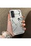 Samsung Galaxy A24 Compatible Silicone Edge Hard Back Anti-Fall Case Airplane Patterns - 4