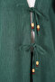 Women's Linen Kimono Double Set 6727 - Emerald Green - 4
