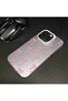 iPhone 15 Compatible Silicone Edge Hard Back Anti-Fall Case Butterfly Knot Patterns - 7