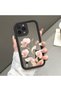 iPhone 14 Pro Max Compatible Flowers Mirror Anti-Fall Silicone Phone Case - 2