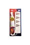 4-Way Extension Socket, 6 m, White, L086