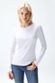Women's Long Sleeve T-Shirt White Color