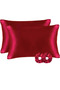 Silk Satin Pillowcase 2 Pieces 50x70cm 2 Pieces with Satin Buckle - 3